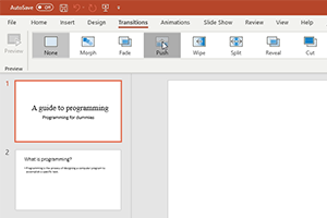 Module 5: Using Transition Effects on Slides